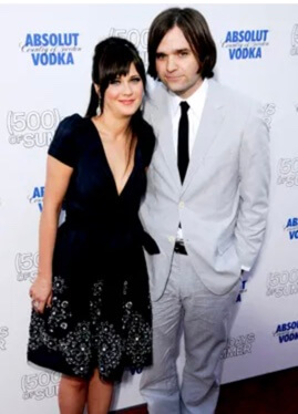 Ben Gibbard with his ex-wife.